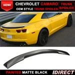 Fits 10-13 Chevy Camaro Oe Style Matte Black Trunk Spoiler Wing Abs Plastic. Fixed Price $73.99.