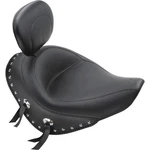 Mustang - 79532 Studded Wide Solo Seat With Removable Backrest. Fixed Price $715.00.