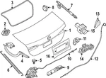 Genuine Bmw Trunk Lid 41-62-9-626-986. Fixed Price $1369.83.