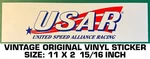United Speed Alliance Racing - Vintage Original Vinyl Decal Sticker Drag Nhra. Fixed Price $9.41.