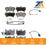 Front Rear Ceramic Brake Pad & Extra Wear Sensor Kit For Audi Q7 Porsche Cayenne. Fixed Price $107.74.