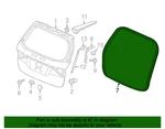 2011-2017 Honda Odyssey Genuine Rear Tailgate Weatherstrip Oem 74440-TK8-A01. Fixed Price $70.49.