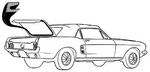 1971 1972 1973 Cougar Mustang Trunk Deck Lid Weather-strip Gasket Seal Free Ship. Fixed Price $28.00.