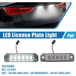 Pair White Led License Plate Light Assembly 34100-S04-A01 2835SMD For Honda. Fixed Price $16.91.