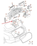 New Audi A5 Convertible Right Tailgate Hinge 8F0827302B Genuine. Fixed Price $105.86.