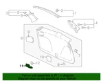2017-2025 Honda Cr-v Genuine Deep Black NH900L Tailgate Pull Pocket Oem. Fixed Price $15.30.