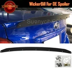 Satin Black Decklid Gurney Flap Wickerbill For 15-21 Subaru Wrx Oe Spoiler. Fixed Price $58.99.