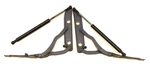 Bmw Oem E46 99-06 Left & Right Blue Trunk Lid Hinge Set Mounts Shocks. Fixed Price $29.95.
