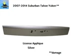 New 2007 To 2014 Tahoe Yukon License Applique Trim W/ Camera Option Silver **. Fixed Price $59.00.