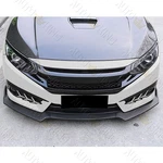 Fit 2016-2021 Honda Civic Matt Black Front Body Kit Bumper Spoiler Lip 3-PIECE. Fixed Price $38.24.