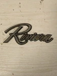 Buick Riviera Script Emblem Name Plate 1979-1985 Vtg Oem 1261160. Fixed Price $19.99.