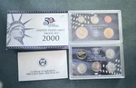 2000 United States Mint Proof Set Original Box & Coa 10 Coins #8454. Fixed Price $12.74.