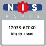12033-6T0X0 Nissan Ring Set-piston 120336T0X0, New Genuine Oem Part. Fixed Price $165.66.