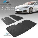 Fits 12-20 Tesla Model Latex Floor Mats Liner All Season Carpets Black 3PC. Fixed Price $57.99.