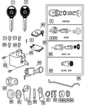 Genuine Mopar Deck Lid Lock Cylinder Lever 4723494. Fixed Price $9.41.