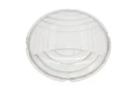 Clear Glass 8-3/32" X 9-39/64" #1110 Headlamp Lens. Fixed Price $39.99.