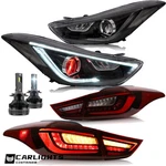 Vland Headlights + Led Tail Lamps For Hyund Elantra Avante Md 12-15 Coupe 13-14. Fixed Price $499.99.