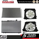 4PCS Radiator & Condenser Cooling Fan Set For 2013-17 Honda Accord. Fixed Price $205.99.