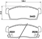61 108 Brembo Brake Pad Set, Disc For Citroen, Mazda, Mitsubishi, Nissan. Fixed Price $36.52.