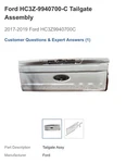New Oem Ford 2017-2019 Black Tailgate F250SD F350SD F450SD F550SD HC3Z-9940700-C. Fixed Price $1049.00.