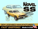 1974 Chevrolet Nova Super Sport Decals Stripes Graphics Kit. Fixed Price $209.00.