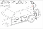 Genuine Mercedes C140 W140 S-class Coupe Element 220800057564. Fixed Price $90.45.