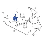 Ford Expedition 2018-2024 JL1Z17508E Rear Wiper Motor. Fixed Price $386.94.