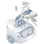 New Audi A5 MK2 Convertible Bowden Cable For Tailgate 8W7827531 Genuine. Fixed Price $21.50.
