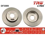 2PCS Brake Disc Trw DF3089 For Mazda 323 Iv. Fixed Price $99.93.