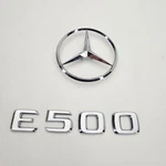 2003-2006 Mercedes W211 Rear Trunk Lid "E500" Emblem Badge Set Star Logo Chrome. Fixed Price $29.99.