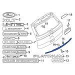 Ford Explorer 2016-2019 FB5Z7842512AC Rear Liftgate Finish Panel. Fixed Price $1199.72.