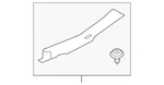 Genuine Nissan Lift-gate Trim Scuff Plate 84992-3WC0A. Fixed Price $63.48.