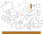 Bmw Oem 11-16 550I Xdrive Trunk Lid-trim Molding Right 51497453356. Fixed Price $30.88.
