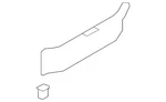 Genuine Nissan Trunk Trim Scuff Plate 84992-1ET0A. Fixed Price $218.05.