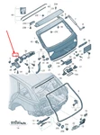 New Audi Q5 Tailgate Hinge Rear Right 8R0827300B Genuine. Fixed Price $116.54.