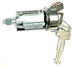 Chrome Ignition Switch Lock Cylinder With Ford Oem Oval Logo Keys 42-406. Fixed Price $49.95.